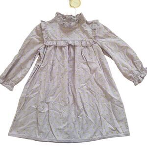 Claudine Lavender Floral Jeanne Dress